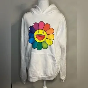 KaikaiKiki×JBalvin Rainbow Flower Hoodie Rainbow Flower Hoodie | The Webster